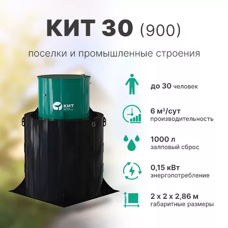 Станция биологической очистки КИТ 30 (К-30-900) в Судиславле
